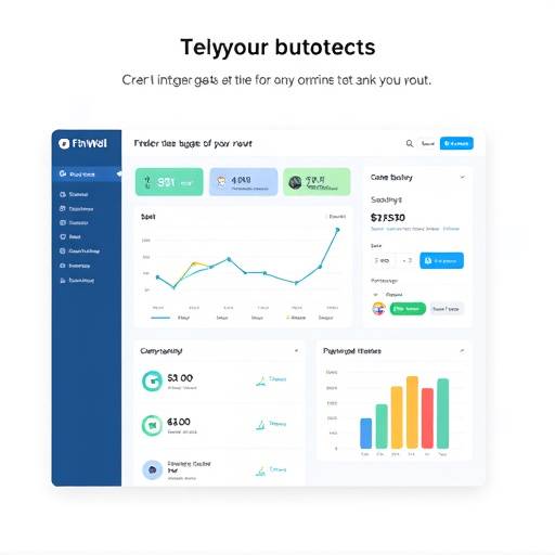 Screenshot of FinWell's budgeting tool interface, highlighting key features and user-friendly design